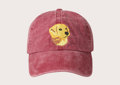 Golden Retriever Embroidered Baseball Cap