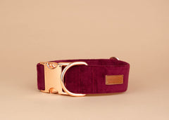 Collar - Cranberry Velvet