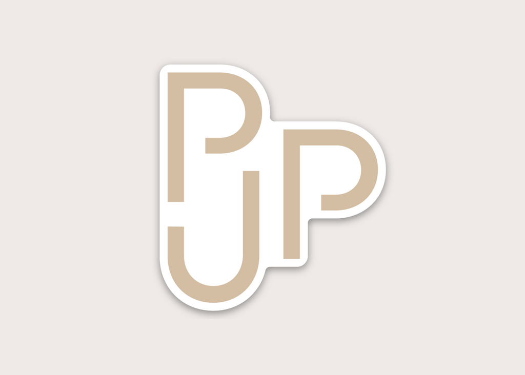 Sticker - Medium PJP/Beige