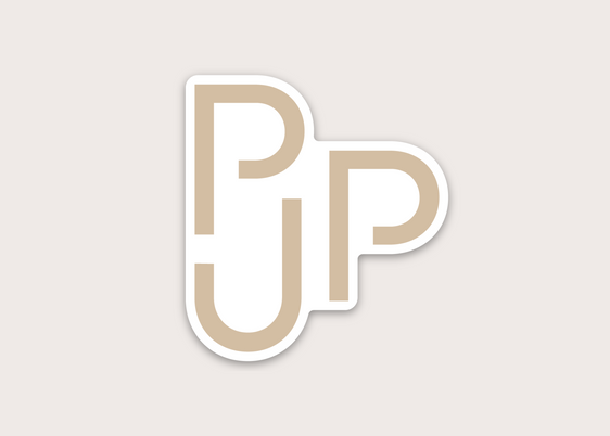 Sticker - Medium PJP/Beige