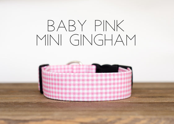 Baby Pink Mini Gingham