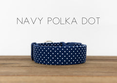 Navy Polka Dot