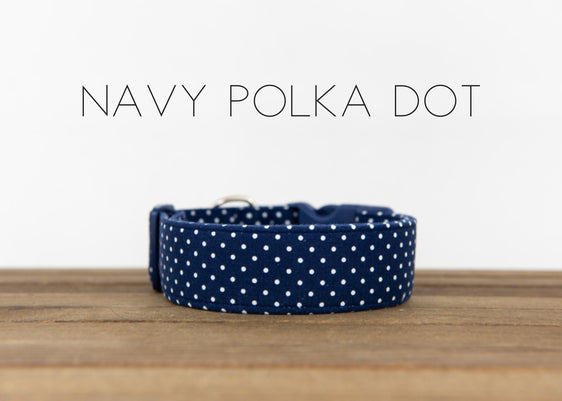 Navy Polka Dot