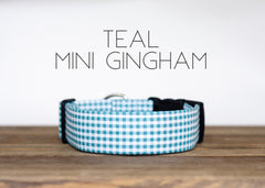 Teal Mini Gingham