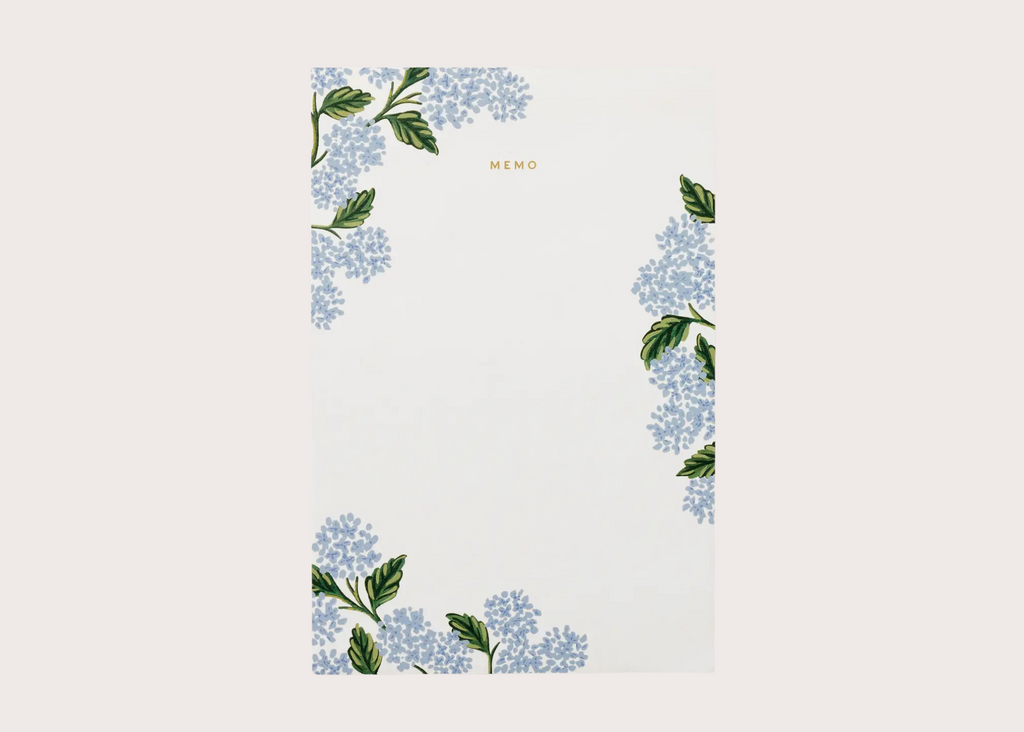 Rifle Paper Co. Hydrangea Memo Notepad