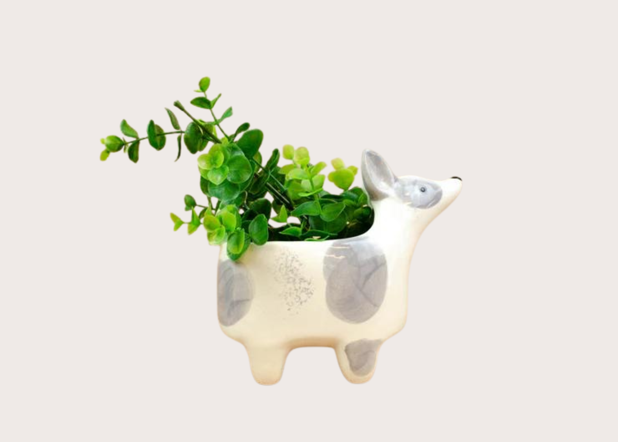 Ceramic Dog Planter - Terrier