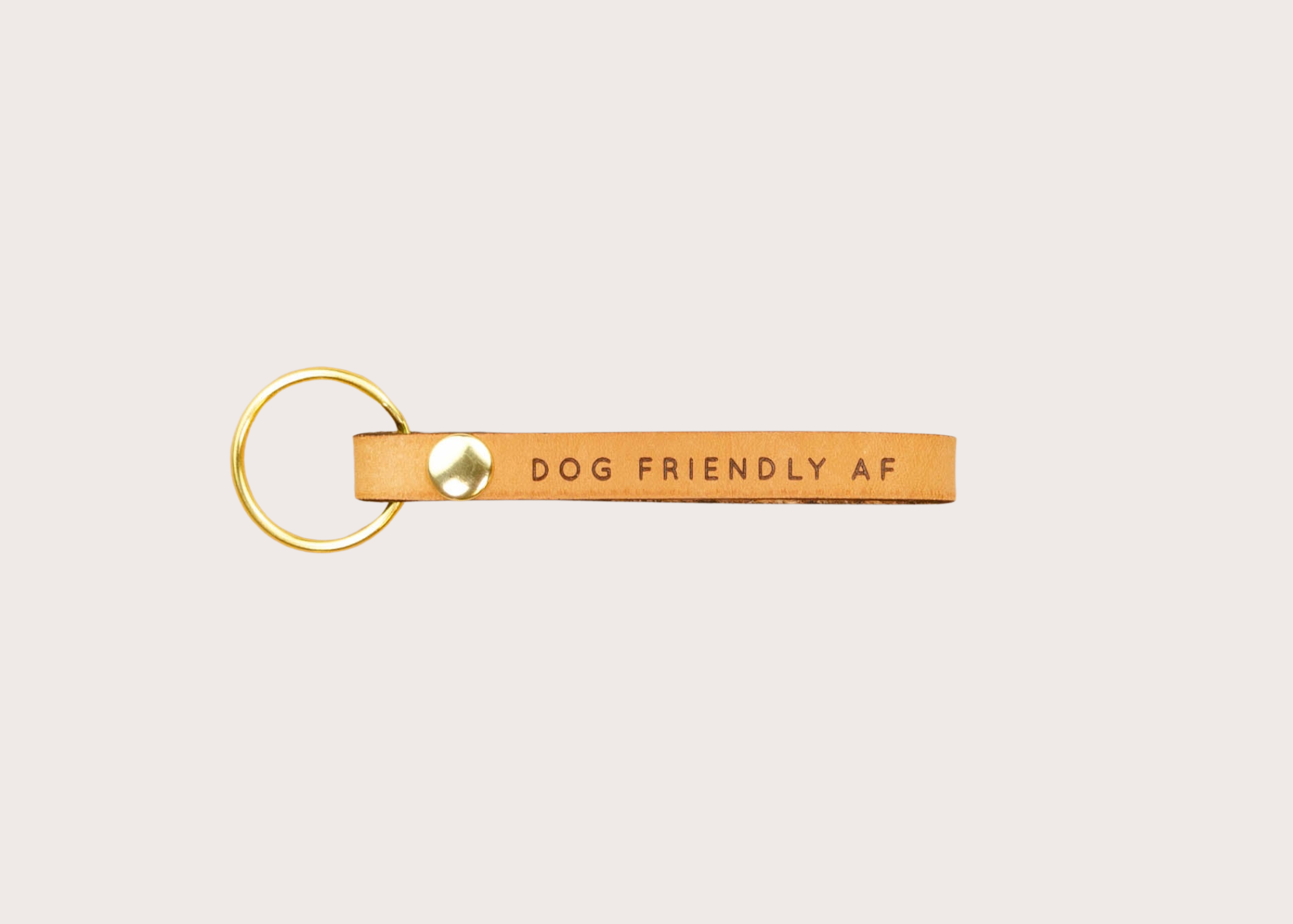 Leather Loop Keychain - Dog Friendly AF