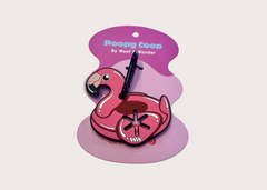 Poopy Loop Bag Holder - Flamingo Pool Floatie