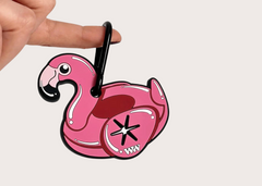 Poopy Loop Bag Holder - Flamingo Pool Floatie