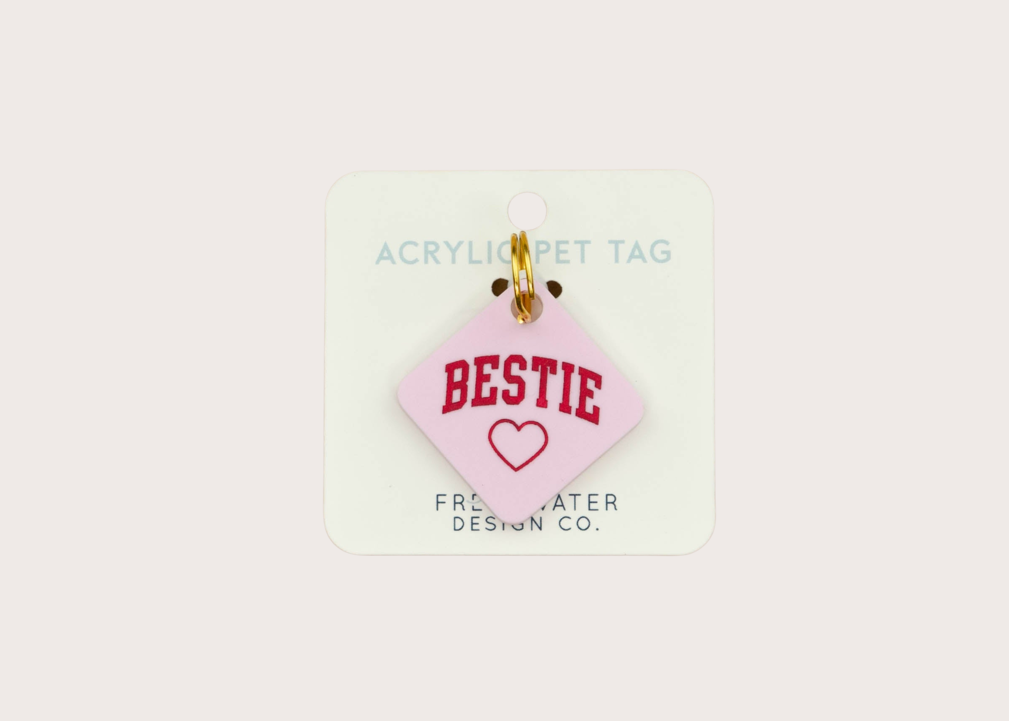 Acrylic Dog Tag - Bestie