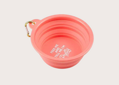 Collapsible Bowl - Feed Me & Tell Me I'm Pretty