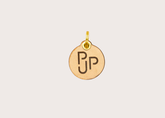 Leather Dog Tag - PJP Logo