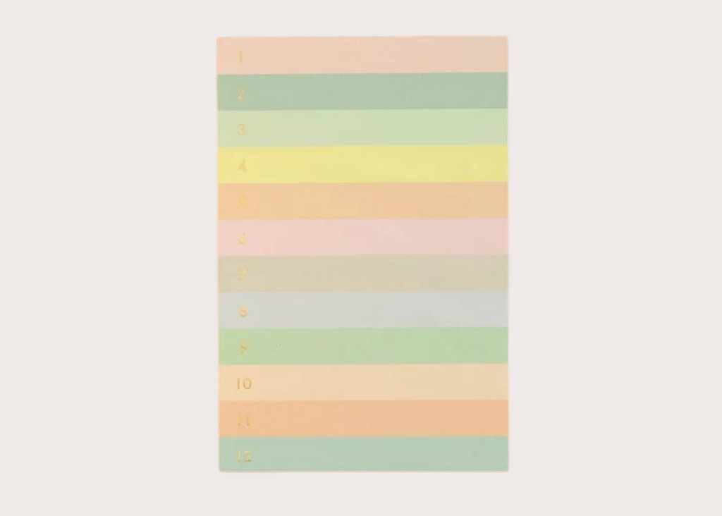 Rifle Paper Co. Numbered Color Block Notepad