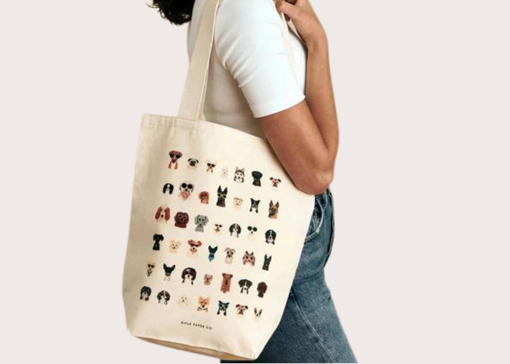 Rifle Paper Co. Canvas Tote - Dog Days