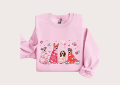 Valentines Day Dogs Sweatshirt