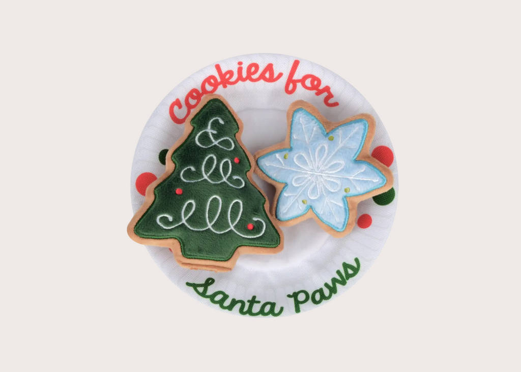 Santa's Milk and Cookies Dog Toy