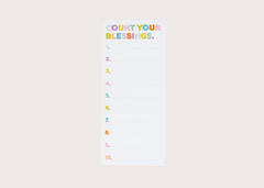 Count Your Blessings List Pad