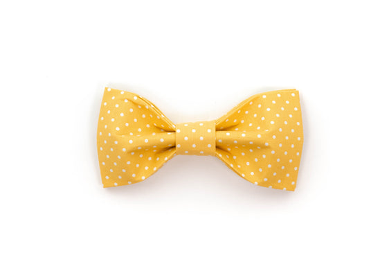 Yellow Polka Dot Bowtie