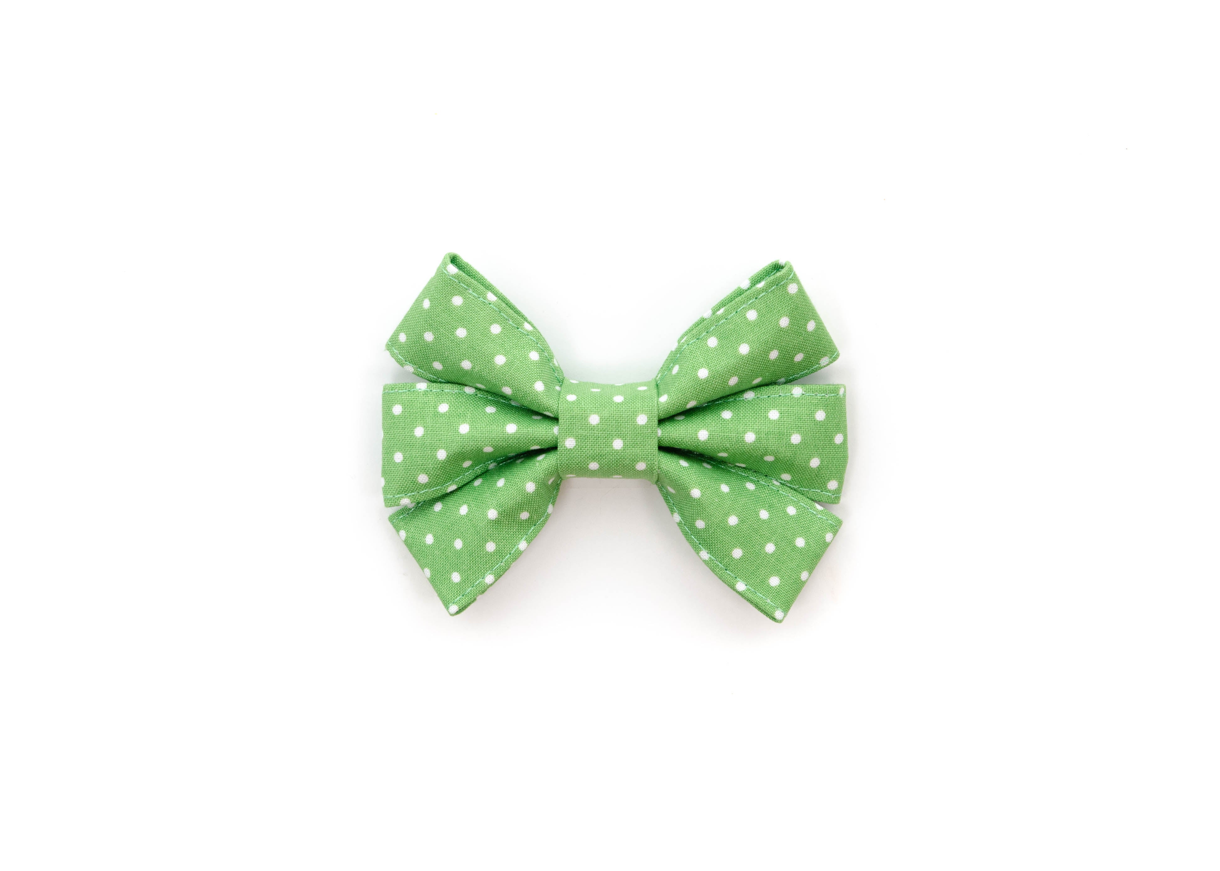 Green Polka Dot Girly Bow