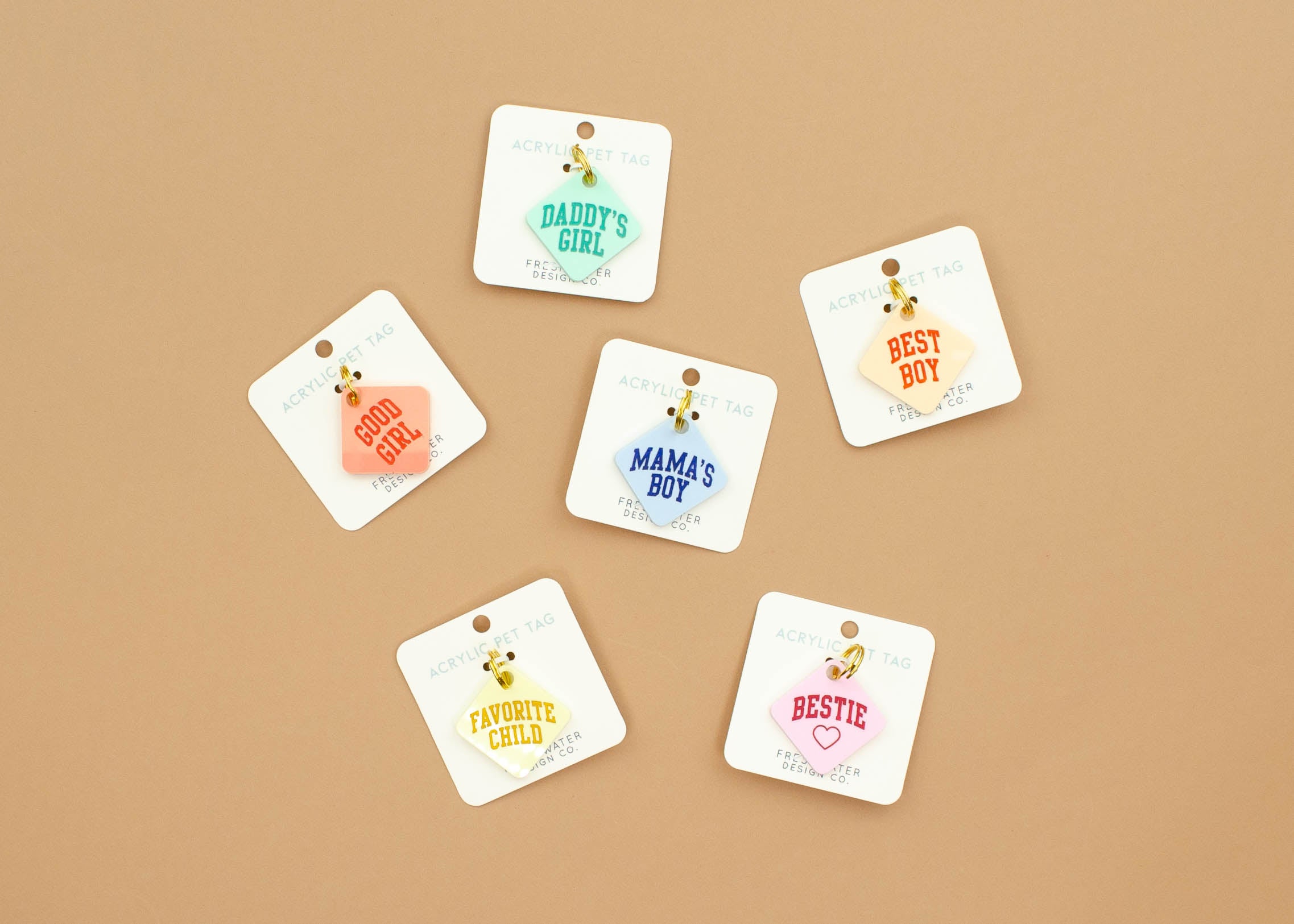 Acrylic Dog Tag - Bestie